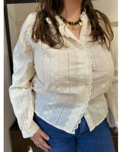 Chemise broderie anglaise