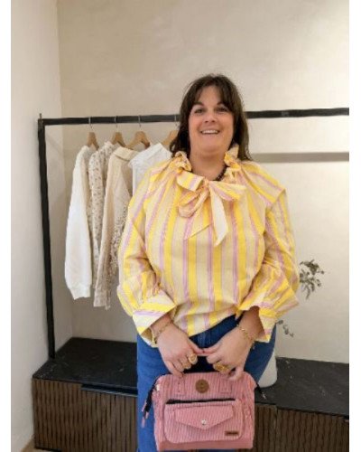Blouse Joy - Rose et jaune