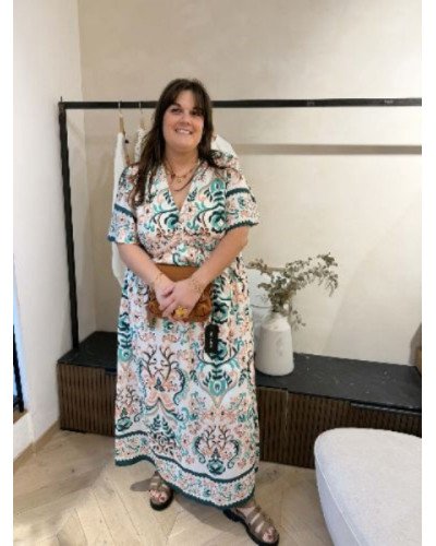 Robe longue imprimée