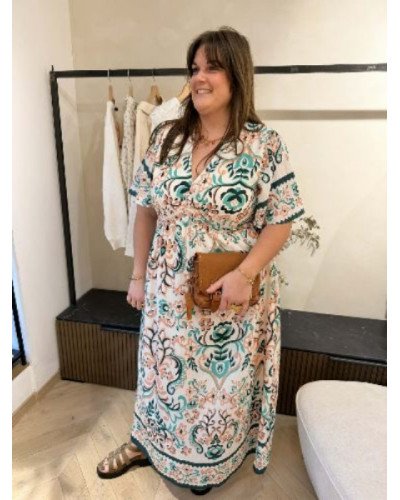 Robe longue imprimée