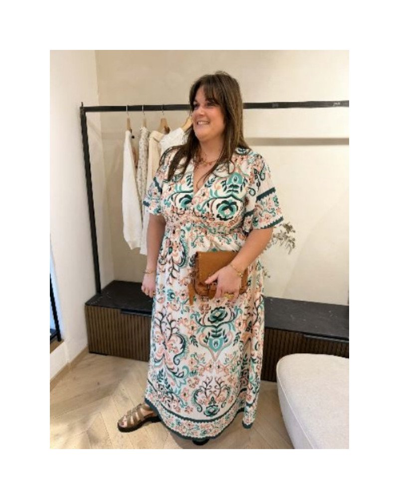 Robe longue imprimée