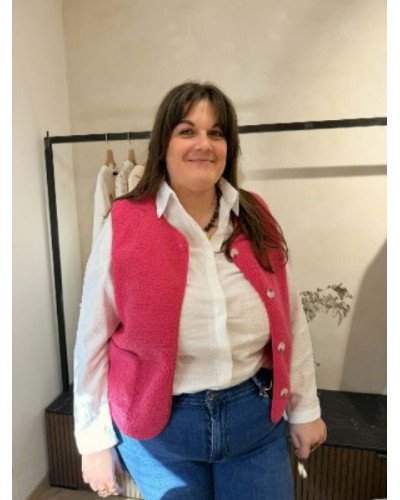 Gilet berger - Rose