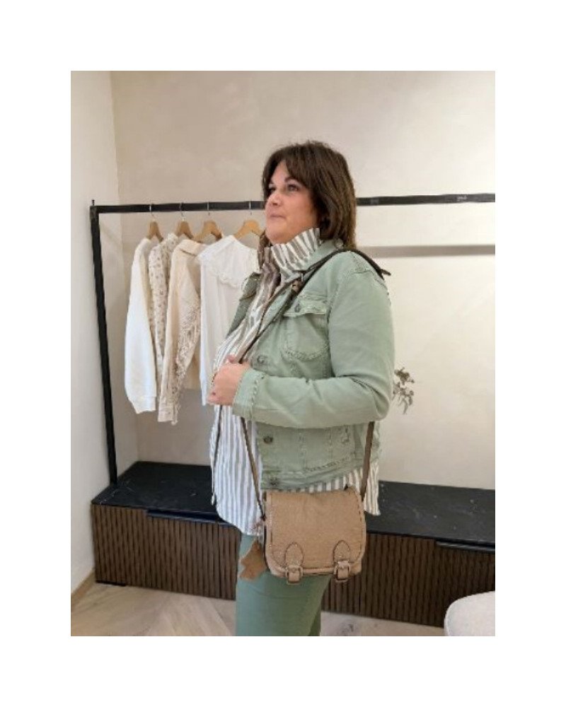 Veste en jean - Vert eucalyptus