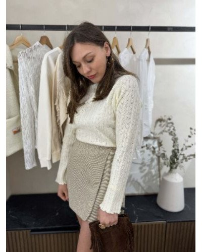 Pull écru