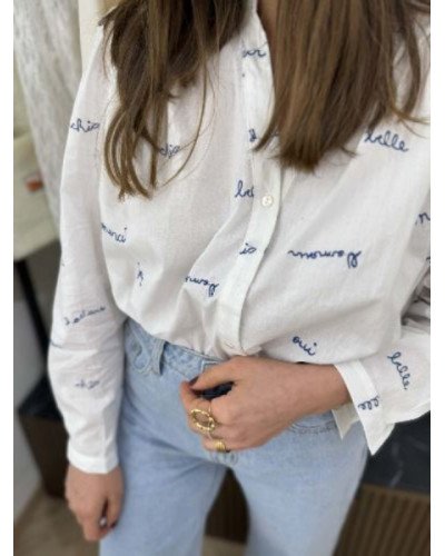 Blouse brodée