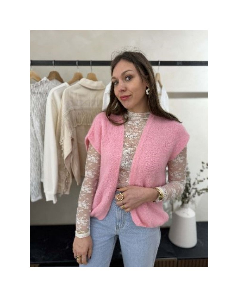 Gilet sans manches - Rose