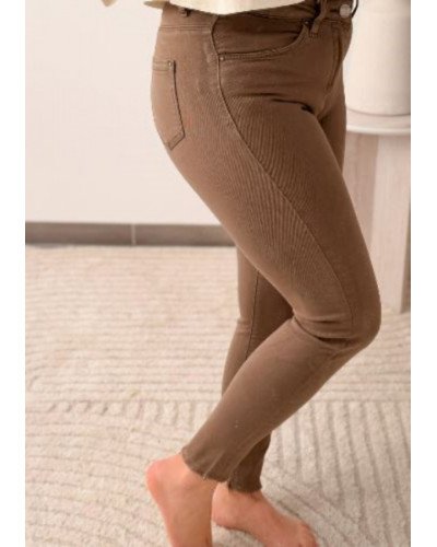 Jean slim taupe