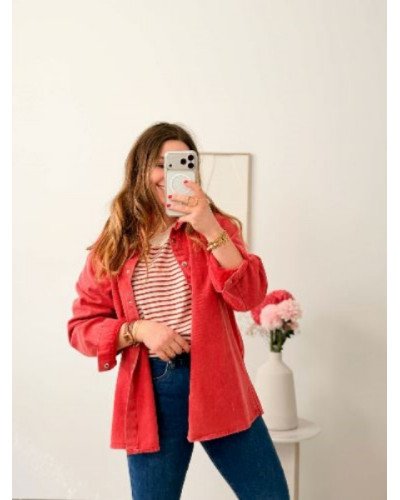 Top marinière - Rouge