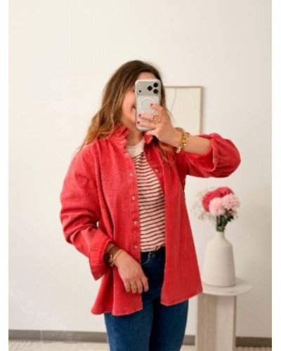 Top marinière - Rouge