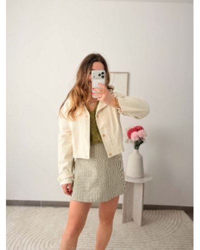 Veste en jean - Beige