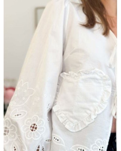 Blouse blouse à nouer - Coeur
