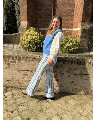 Gilet bouclette - Bleu