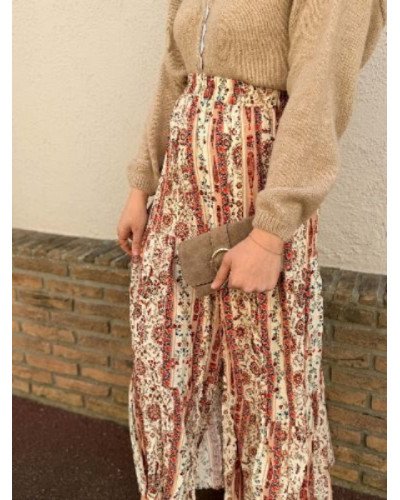 Jupe longue bohème fluide – Style élégant et confortable