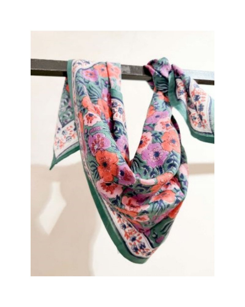 Foulard Indore Vert 100cm