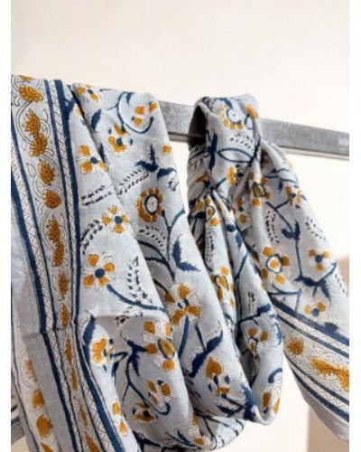 Foulard Dheli Bleuet 100 cm