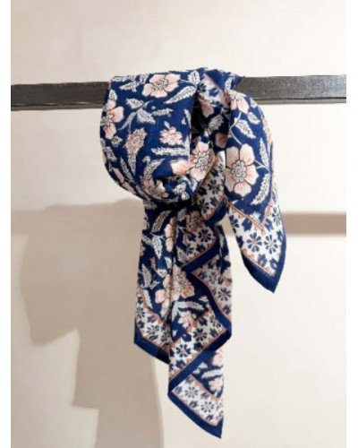 Foulard Dheli Cobalt 100 cm