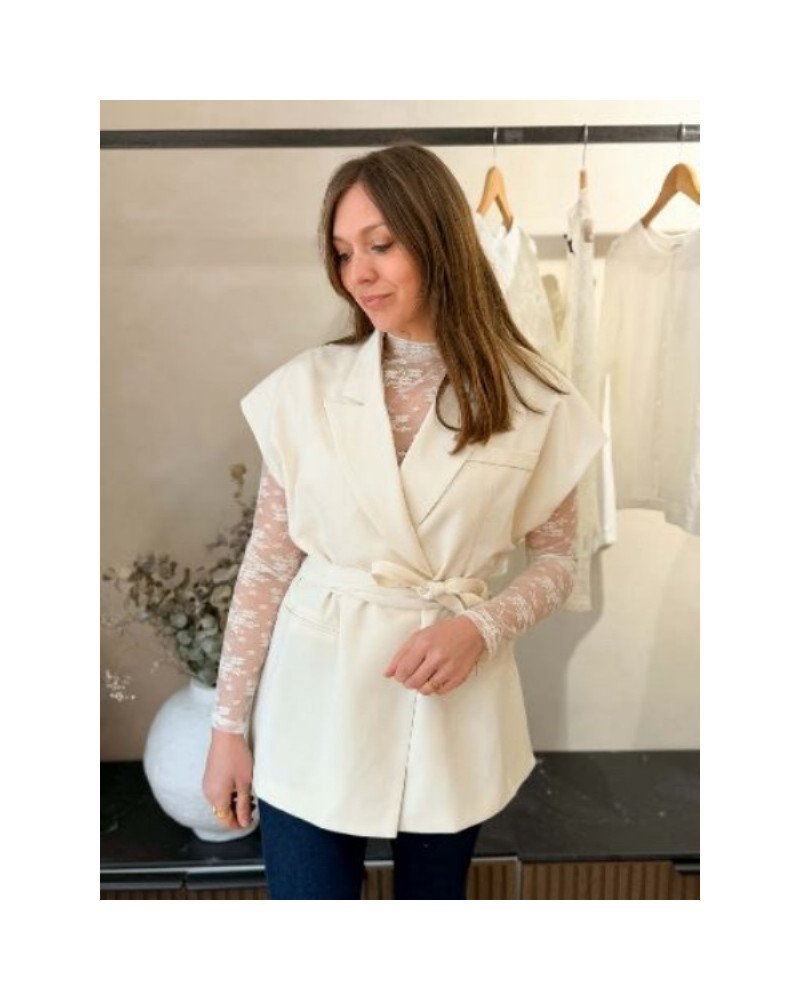 Veste blazer écru
