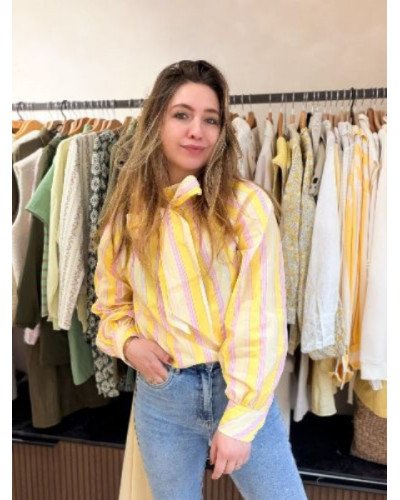 Blouse Joy - Jaune et rose