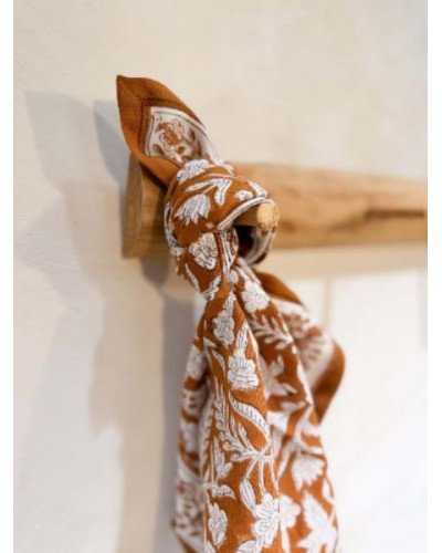 Foulard Calcutta caramel - 50cm