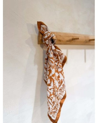 Foulard Calcutta caramel - 50cm