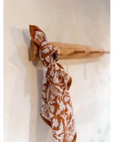 Foulard Calcutta caramel - 50cm