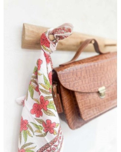 Foulard Jaipur Grenat 50 cm