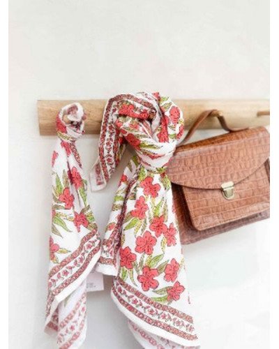 Foulard Jaipur Grenat 50 cm