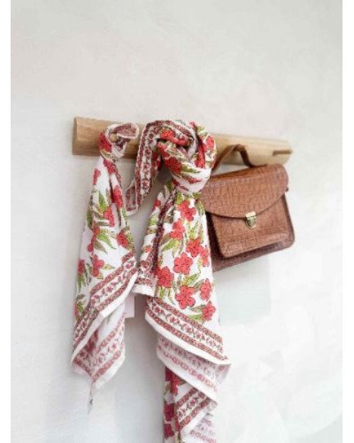 Foulard Jaipur Grenat 50 cm