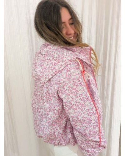 Veste imper fleurie
