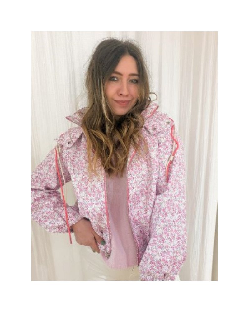 Veste imper fleurie