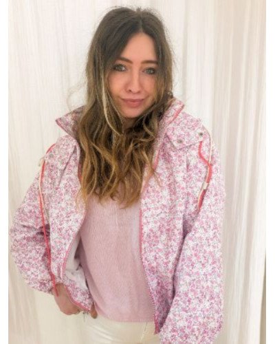 Veste imper fleurie