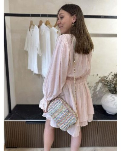 Robe courte - Rose blush