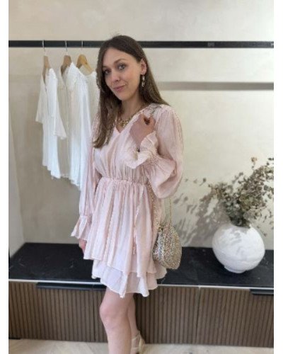 Robe courte - Rose blush
