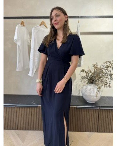 Robe longue bleu marine 