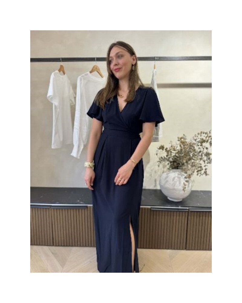 Robe longue bleu marine 