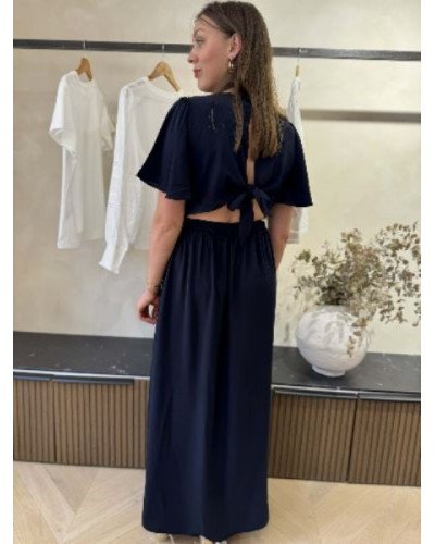 Robe longue bleu marine 