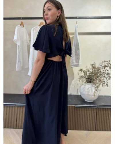 Robe longue bleu marine 