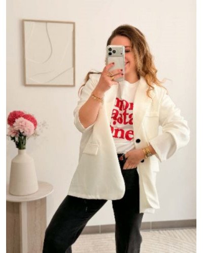 Blazer face dos - Blanc