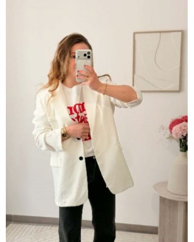 Blazer face dos - Blanc