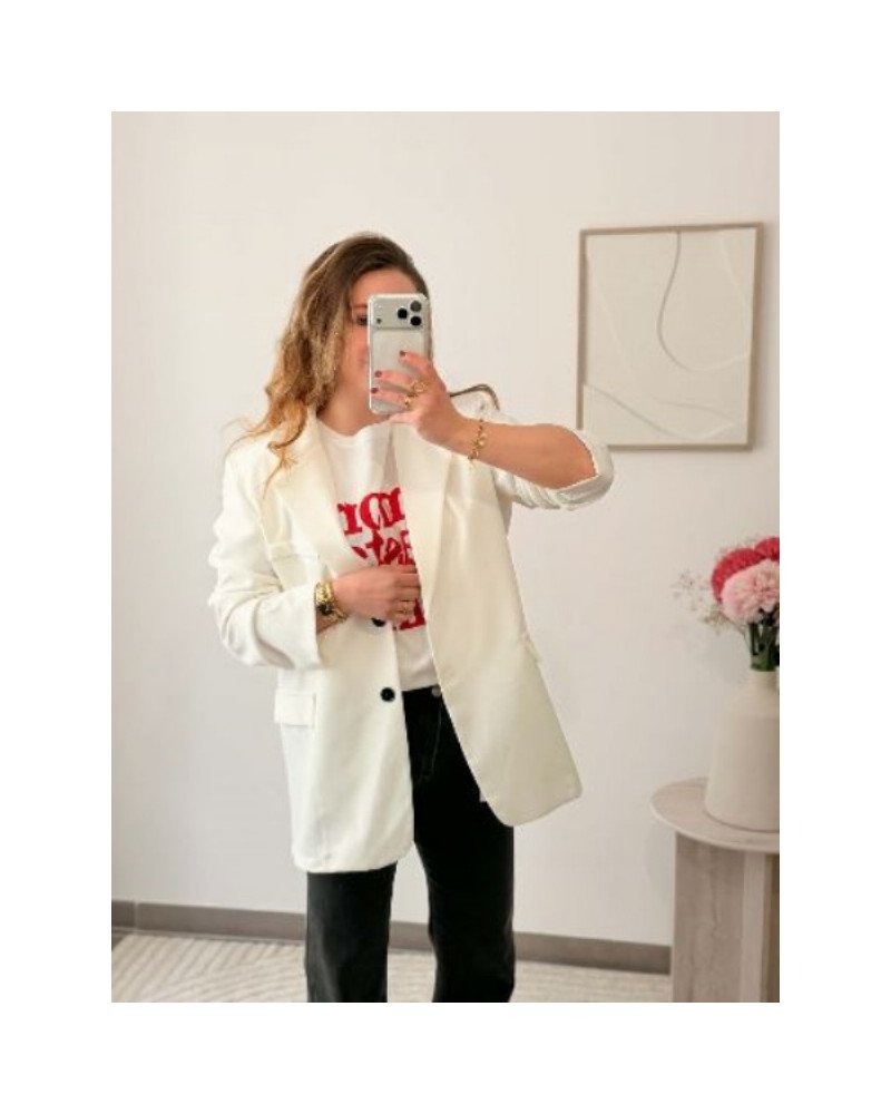 Blazer face dos - Blanc