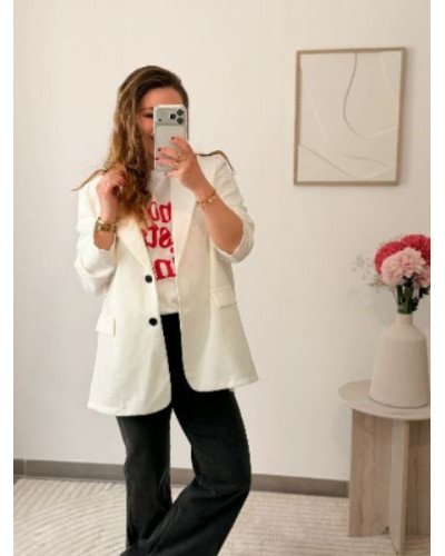 Blazer face dos - Blanc