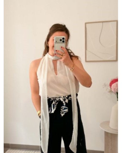 Pantalon fluide - Bleu marine