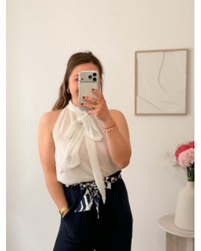 Pantalon fluide - Bleu marine