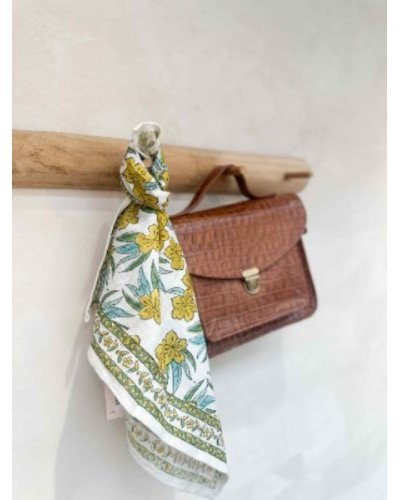 Foulard Jaipur Ocre 50 cm