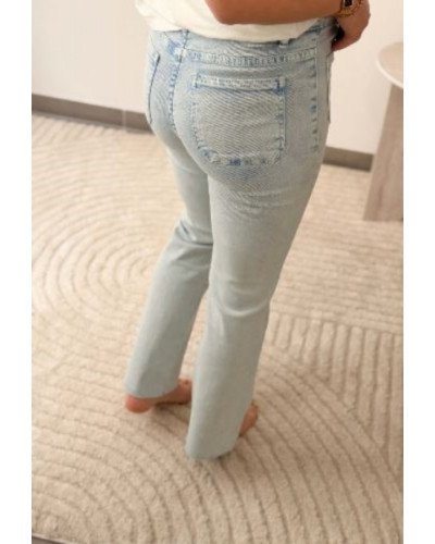 Jean flare - Bleu ciel délavé