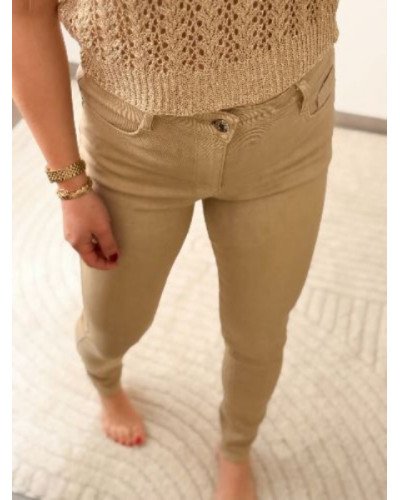 Débardeur maille doré