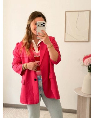 Blazer Justine - Face dos - Famboise