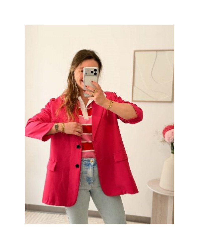 Blazer Justine - Face dos - Famboise