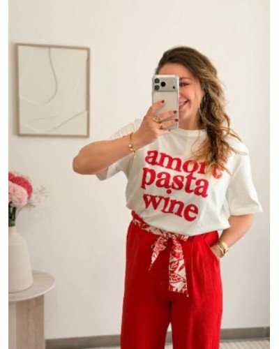 Pantalon fluide - Rouge