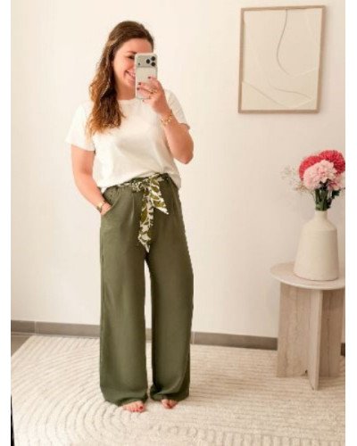 Pantalon fluide - Kaki